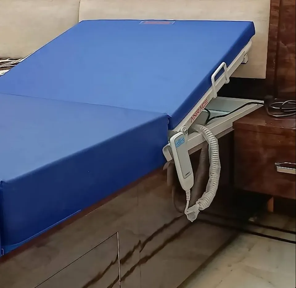 Motorised recliner patient bed with remote control — MediOnRent